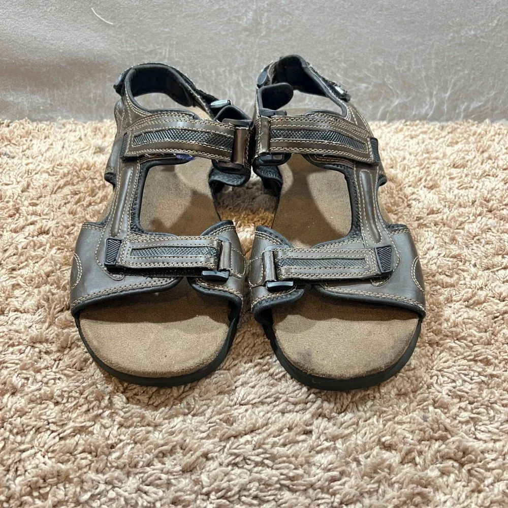 788|Coleman Adjustable Triple Strap Outdoor Gorpcore Sport Sandals Brown Mens 11
